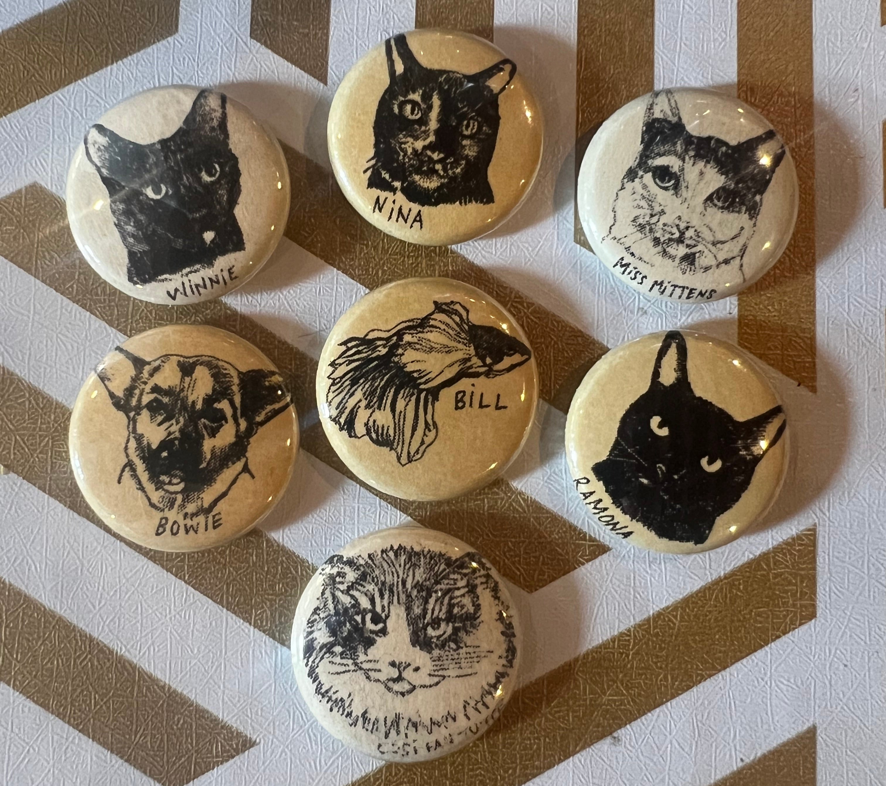 Pets of BDR button/magnet pack